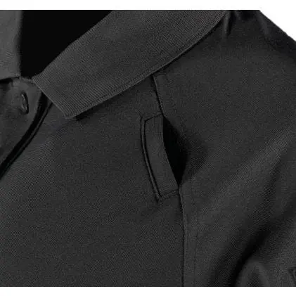 f5309-womens-raglan-utility-polo-black-mic-shoulder-pocket.webp