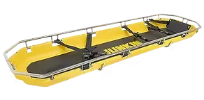 BASKET STRETCHER, PLASTIC SPLINT 