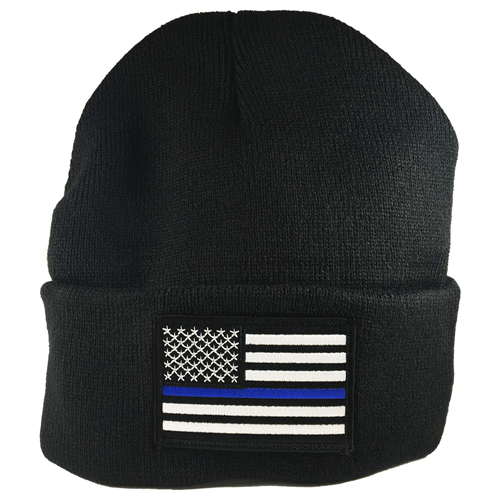 BEANIE COLD WEATHER CAP THIN BLUE LINE
