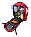 PREMIUM TACMED BACKPACK ALS OXYGEN TRAUMA MEDICAL BAG-RED W/MEDICAL BAG FILL KIT, DELUXE-C