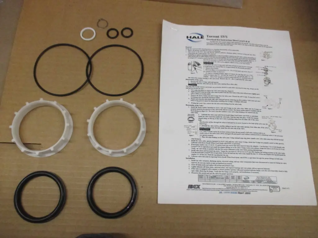 HALE TORRENT SVS VALVE KIT, 2" LEVEL 2