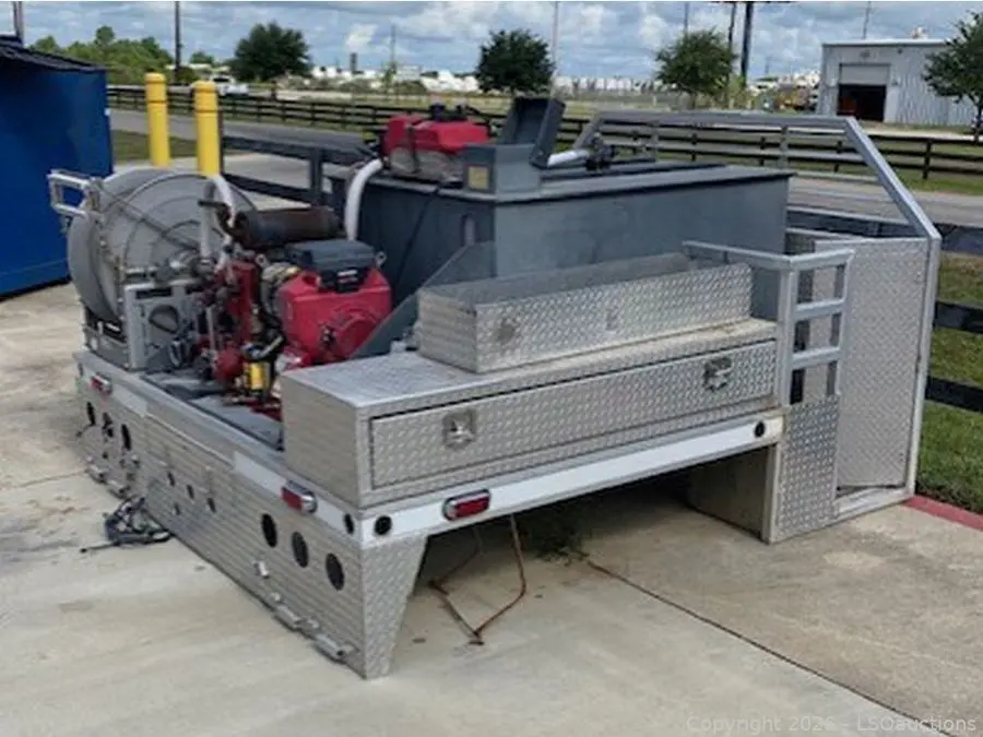 USED ALUM-LINE BRUSH TRUCK BED/SKID