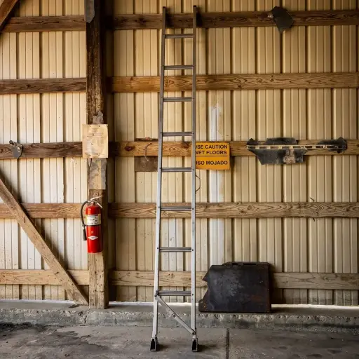 [081926-102] USED ATTIC LADDER 10' ALCO-LITE 