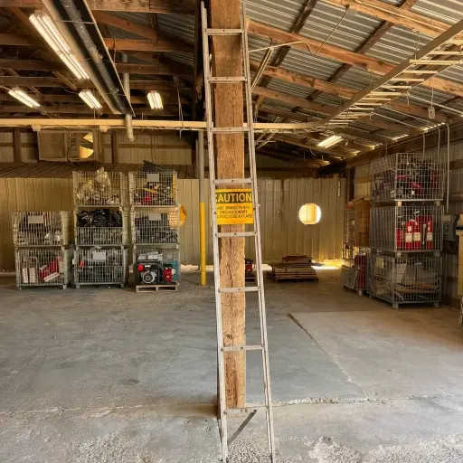 [081926-103] USED ATTIC LADDER 10' DUO-SAFETY
